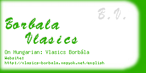 borbala vlasics business card